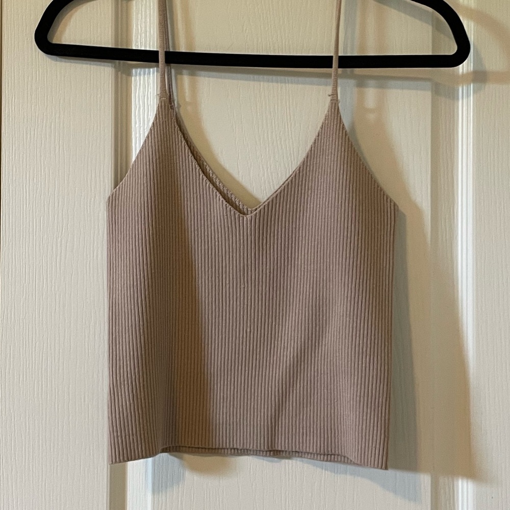 American Threads Sweater Crop Tank